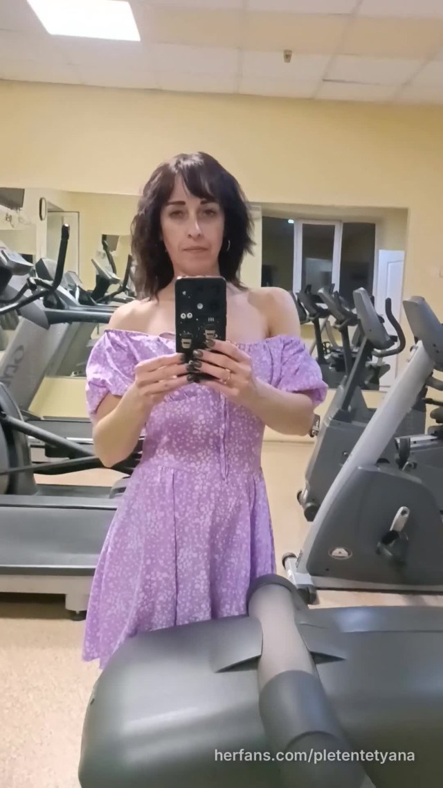 Gym selfie video by @pletentetyana